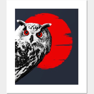 sneaky owl Posters and Art